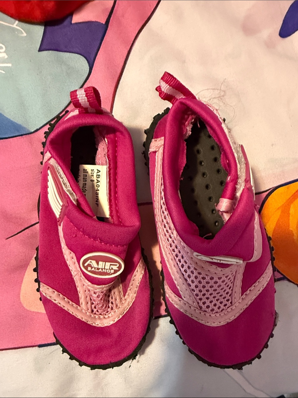 Air Balance Kids Hot Pink & Light Pink Water Shoes